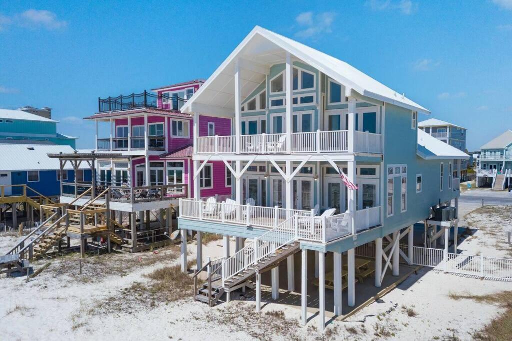 Oceanfront/Zero Steps To Beach/Views/4Br Галф Шорс Екстериор снимка