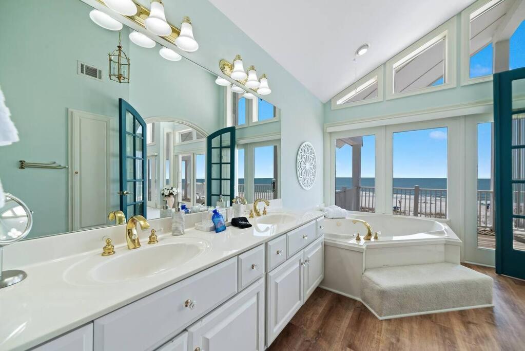Oceanfront/Zero Steps To Beach/Views/4Br Галф Шорс Екстериор снимка