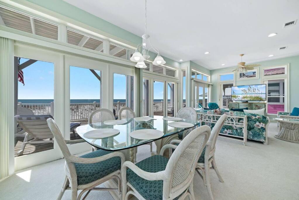 Oceanfront/Zero Steps To Beach/Views/4Br Галф Шорс Екстериор снимка